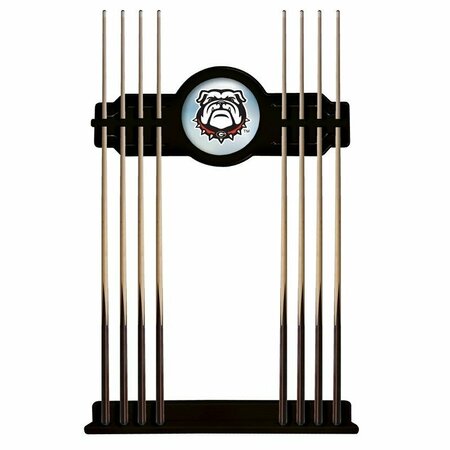 HOLLAND BAR STOOL CO Georgia "Bulldog" Cue Rack in Black Finish CueBKGA-Dog